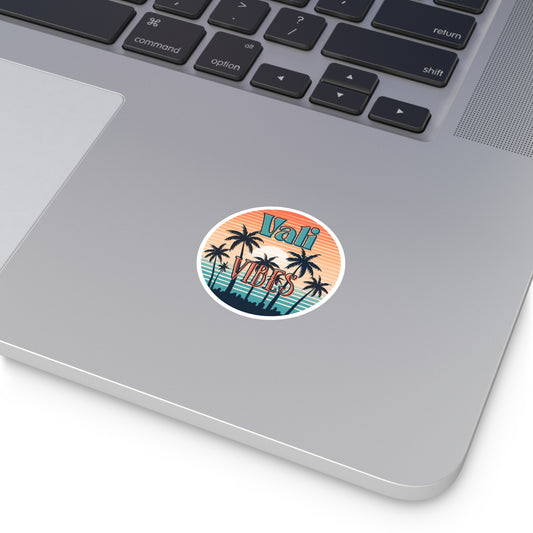 Retro Palm Tree Sunset Sticker (Indoor/Outdoor)